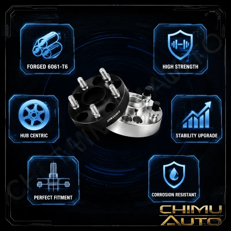 【CHIMU AUTO】 For Buick LaCrosse GL8 Regal Envision GS Excelle Encore E5 Forged Wheel Spacer Adapter 15-40mm 6061-T6 Kit
