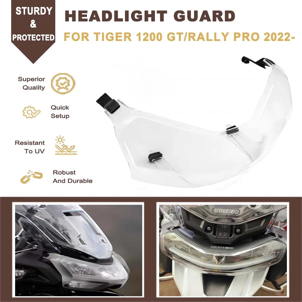 

New Motorcycle Headlight Head Light Guard Cover Protector Accessories For Tiger1290 Tiger 1290 GT Pro Rally PRO Explorer 2022-