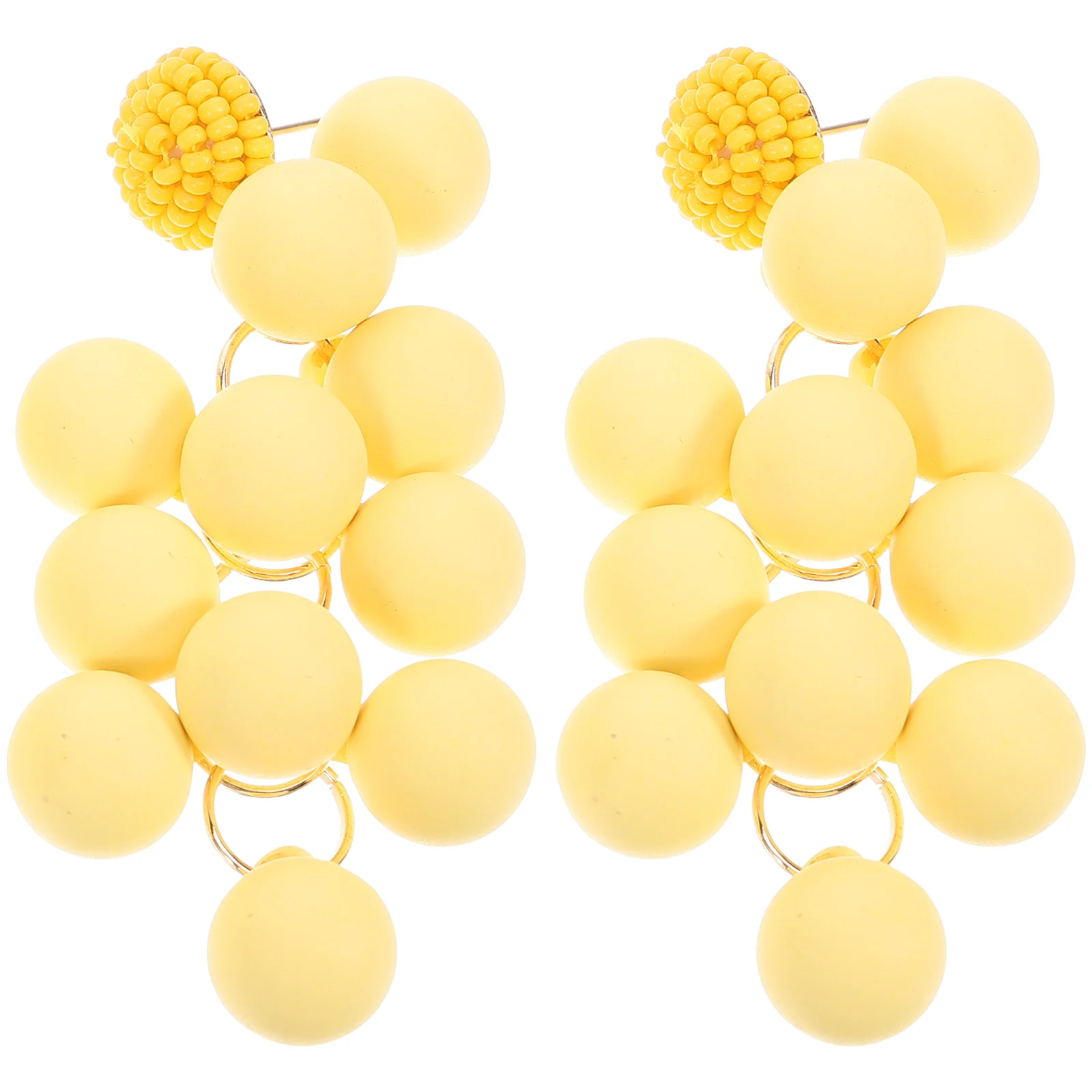 

Design-sensory Earrings Grape Fruit Women Dangling Fruits Resin Studs for Women's Strawberry Simulation