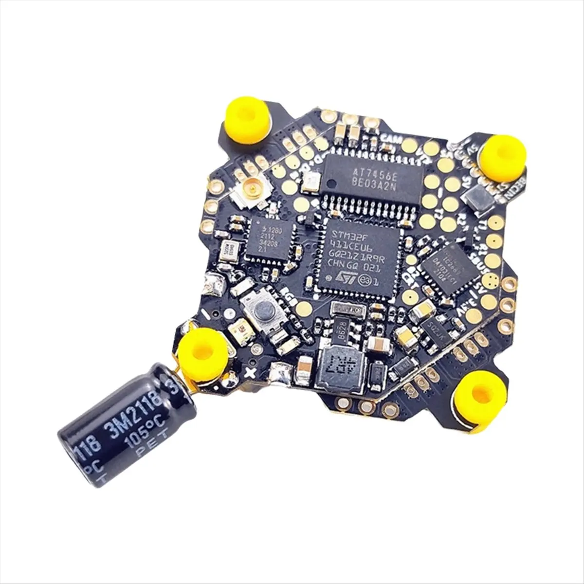 ☶❈＊♥AC1647-F411 AIO Flight Controller with ELRS Receiver MATEKF411 Onboard MPU6500 Gyro OSD 5V2A BEC for RC Drone FPV Racing