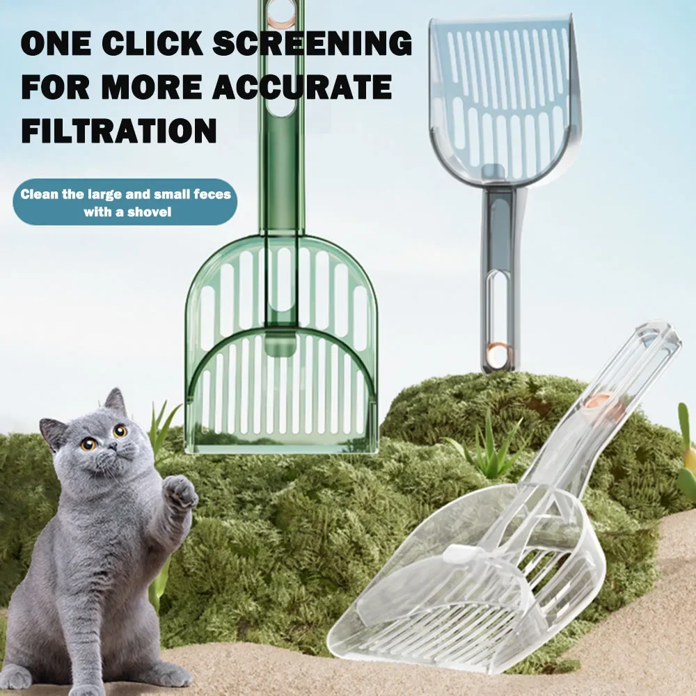 Cat Litter Shovel Leaking Large Size Litter Scoop Pet Cat Excrement Cleaning Litter  Shovel Supplies Tofu Mesh Hollowed Out Cats