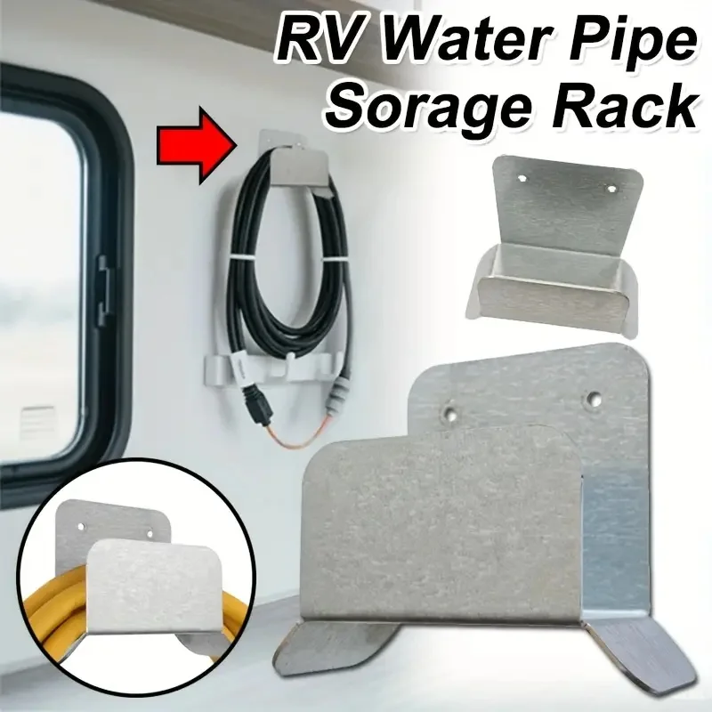 

RV Heavy Duty Metal Wall Mounted Hook Bracket For Cables Hose Storage Rack For Camper Van Racking Ply Lining Parts Accessories