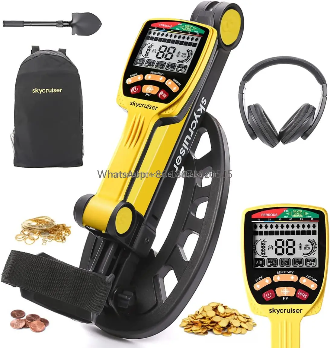 Professional metal detector new  TX-650 long range foldable gold detector machine high sensitivity detector de metales