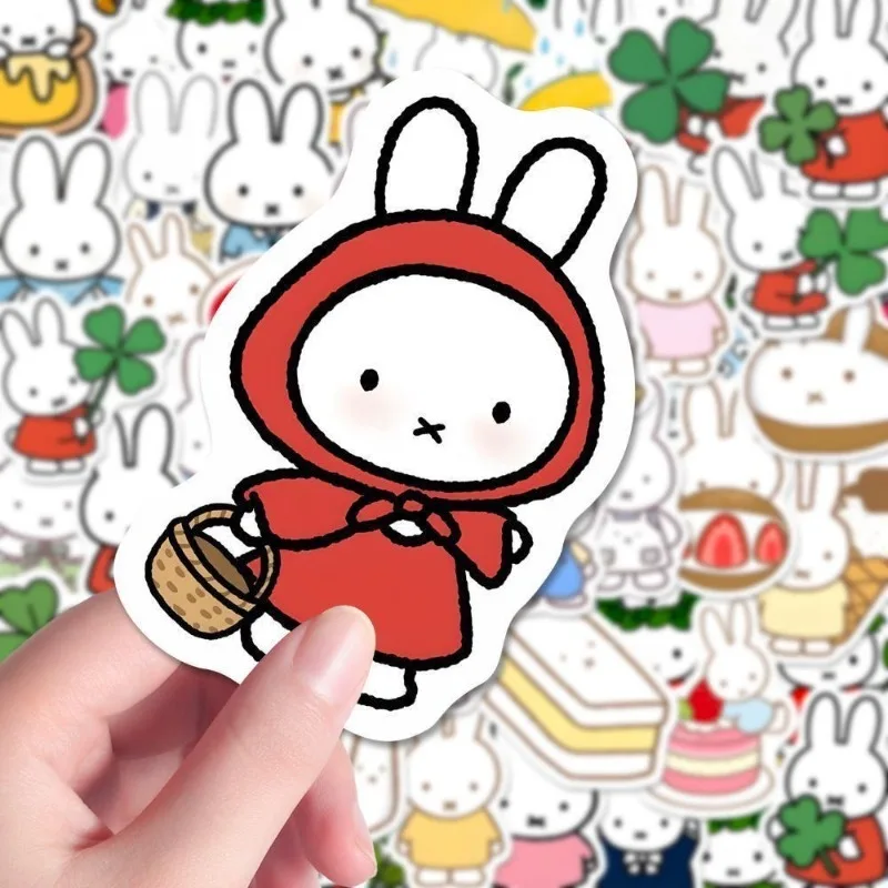 Miffy High Color Value Creative Simple Sticker Cartoon Cute ins Student Hand Account Journal Decorative DIY Sticker Award Gift view 4