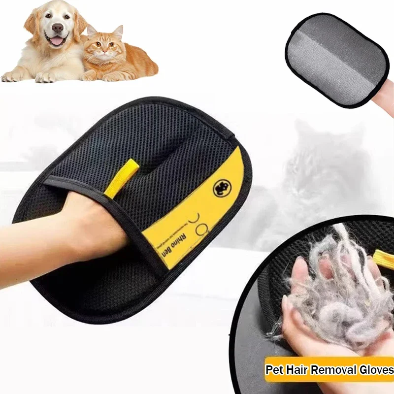 Luvas Reutilizáveis para Remoção de Pelos Estáticos de Animais de Estimação - Edição Aprimorada Lavável Grande para Cães e Gatos, Ideal para Carpetes, Sofás e Roupas