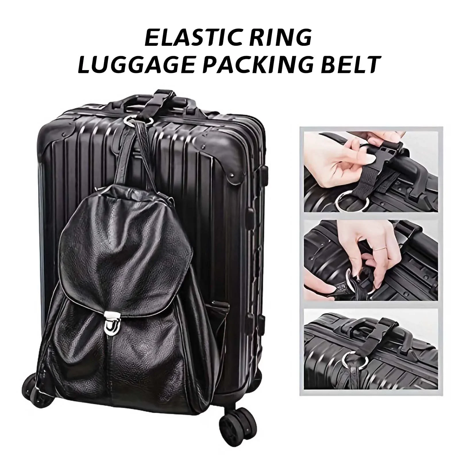 Travel Luggage Fixed Strap Backpack External Strap Portable Strap With Release Buckle Add-A-Bag Luggage Strap Belt Jacket Holder