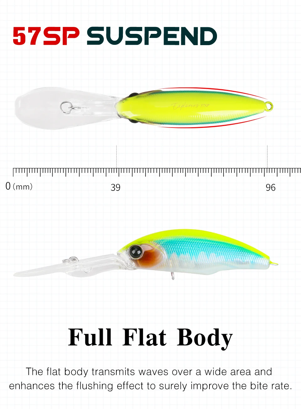 TSURINOYA Dive 2-4m Suspending Minnow 57mm 8.3g EXPLORERS 57SP Long Casting Pike Bass Fishing Lure Artificial Hard Bait Jerkbait