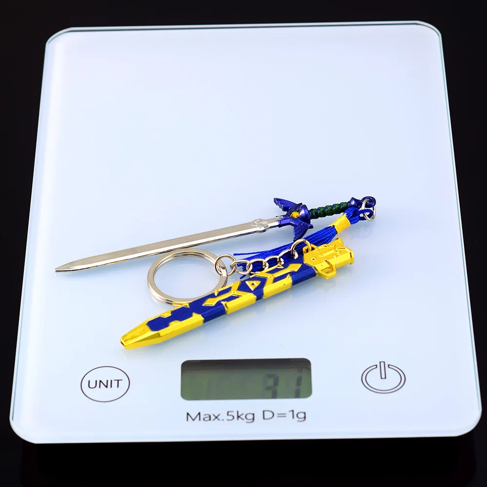 Kingdom Legend Hyrule's Tears juego periférico enlace sin costuras espada maestra 12cm Mini espada llavero modelo artesanía bolsa colgante