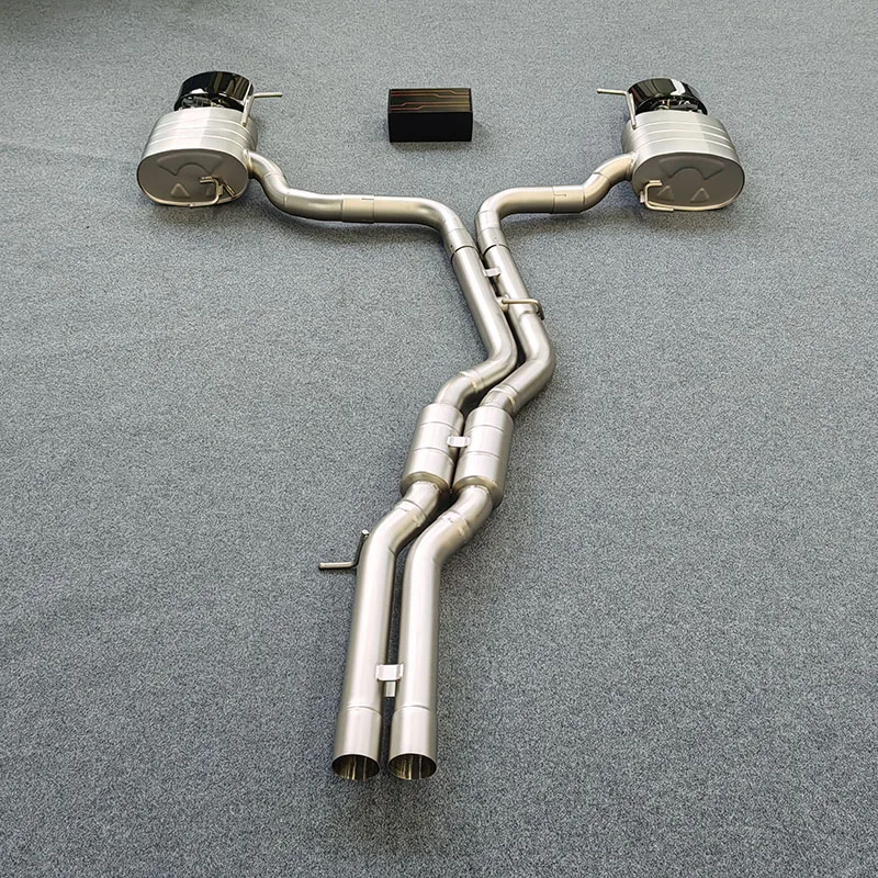 

Глушитель Valvetronic Catback для Rs6/Rs7 C8 4.0t 2013-2025, выхлопная труба из нержавеющей стали, выхлопная система автомобиля
