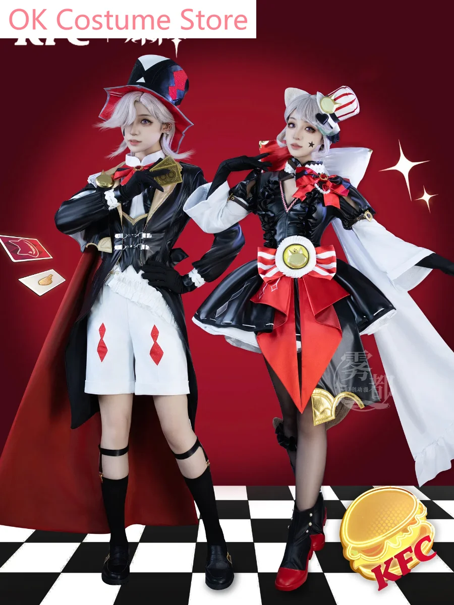 Genshin Impact Lynette Lyney Cosplay Costume Cos Game Anime Party Uniform Hallowen Play Role Clothes Clothing New