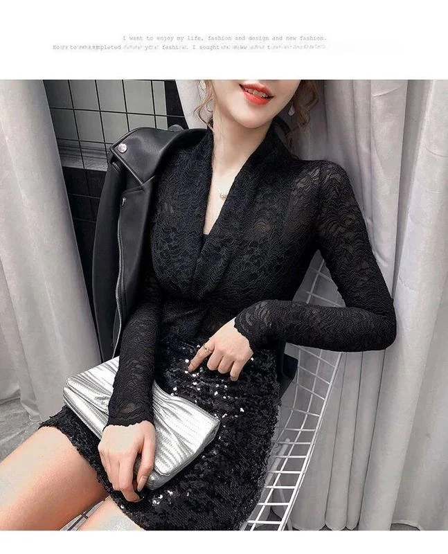 

Новая женская блузка с цветочным принтом и V-образным вырезом, длинный рукав, из полиэстера, А-силуэт, тонкая, неэластичная, 2023 года