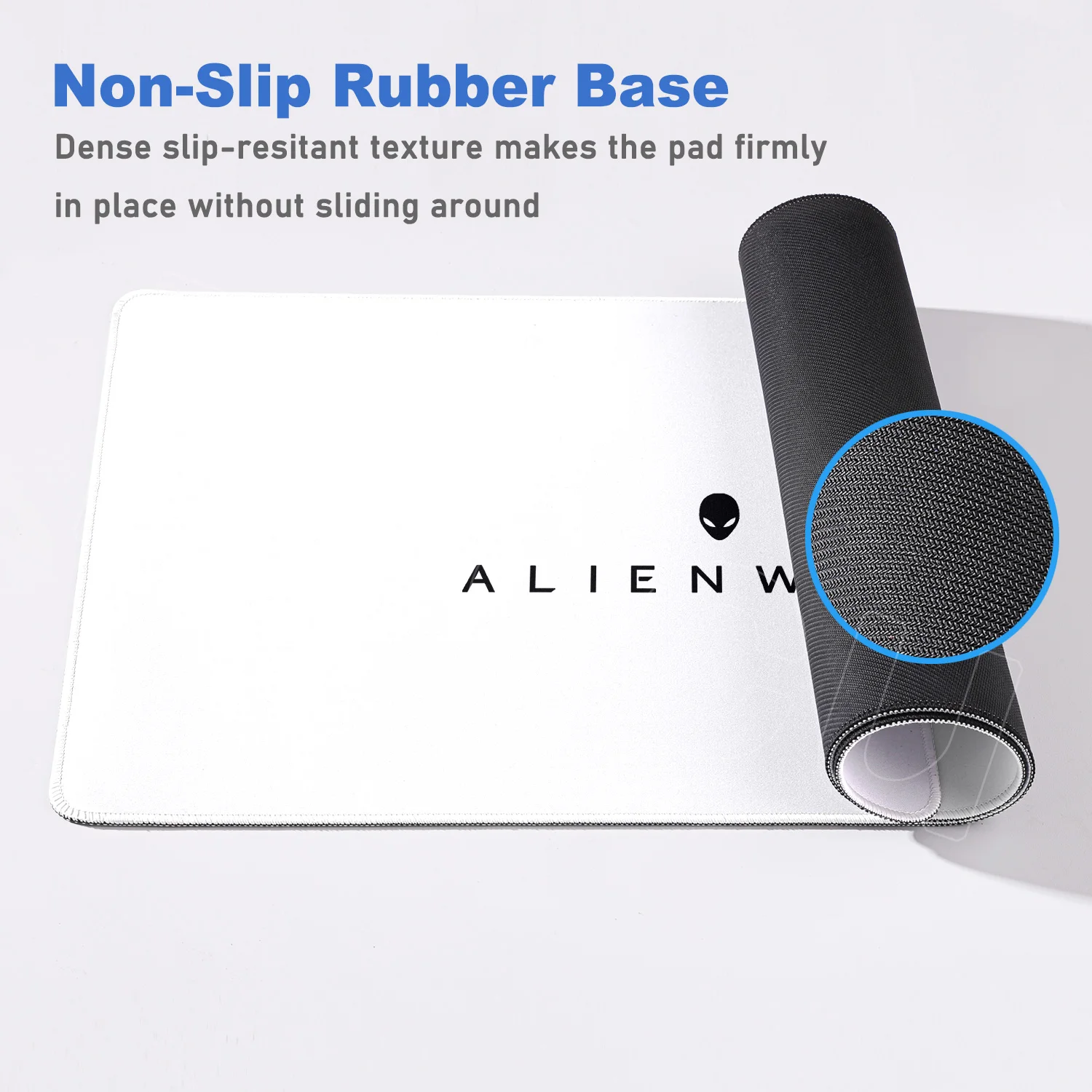 جديد Alienware الرسوم المتحركة الألعاب الفئران الوسادة 400x900 مللي متر كبير المضادة للانزلاق لوحة المفاتيح ماوس XXL HD طباعة شركة مكتب Deskmat قابل للغسل
