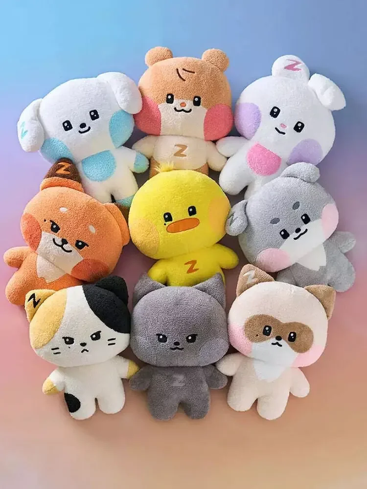 40cm Zerobaseone Zeroni Pop-up Store Plush Cartoon Animal Doll JiWoong GunWook GyuVin Fans Collection Soft Pillow Ornaments