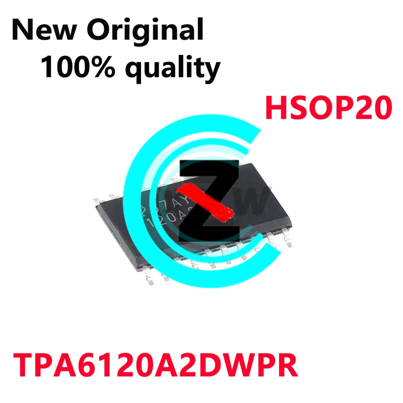 5/PCS New Original TPA6120A2DWPR TPA6120A2DWP 6120A2 HSOP20 Audio power amplifier chip In Stock
