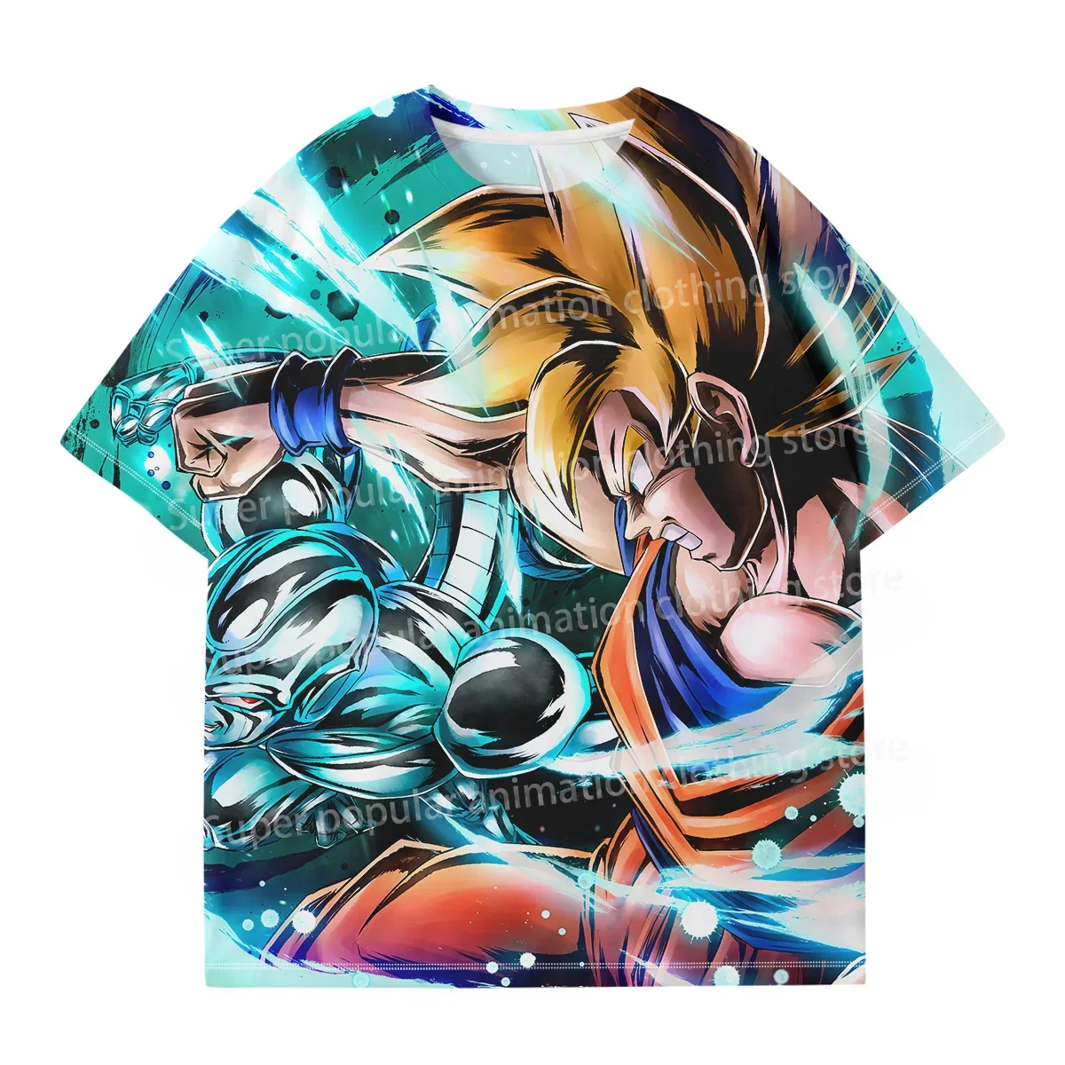 2025, Sommeranimation Vegeta Friza Sun Wukong 3D-Digitaldruck, schnell trocknendes T-Shirt für Erwachsene und Kinder, modisches Top, lässig, Y2K