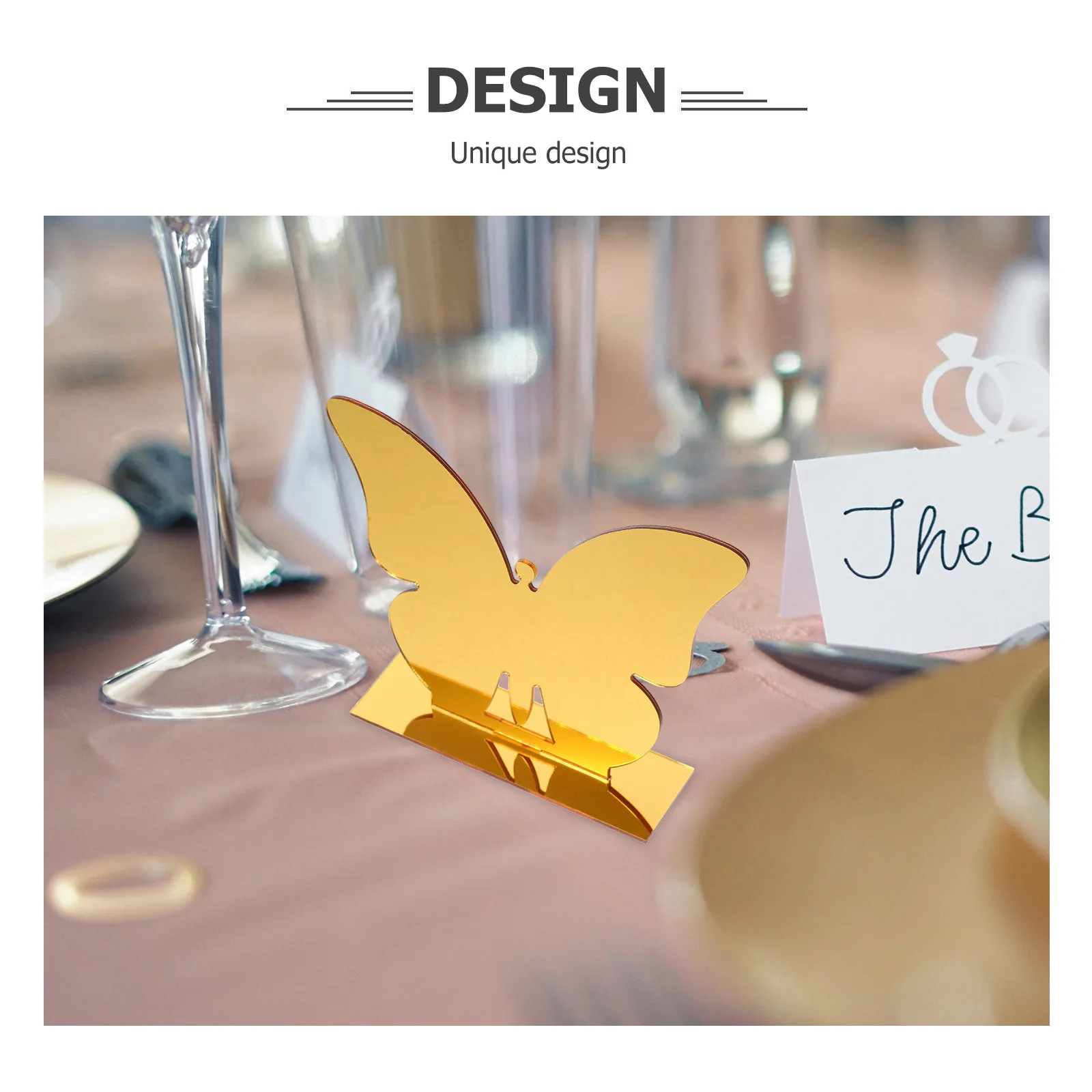 

4Pcs Acrylic Table Numbers Signs Elegant Party Decorations Blank Plates Wear Resistant Acrylic Table Sign