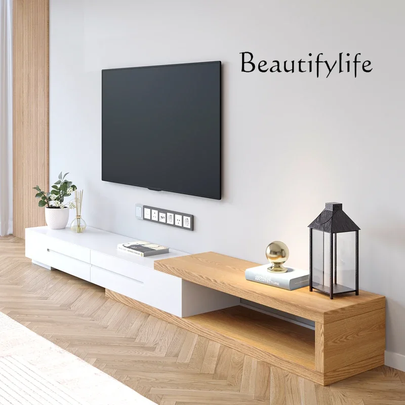 

AC Retro Cabinets Tv Stands Living Room Modern Luxury Movies Wood Tv Table Designer Minimalist Muebles Para Tv Trendy Furniture