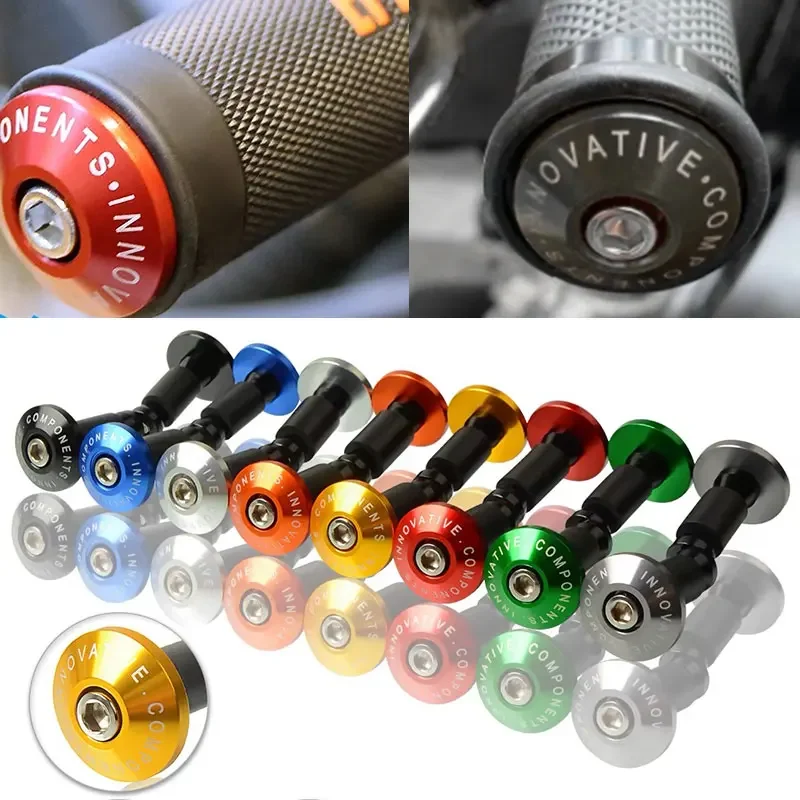 Para acessórios de bicicleta de sujeira Honda Yamaha KTM ﻿   1 par de extremidades da barra do punho da motocicleta plug apertos guiador plug tampas slider motor bike
