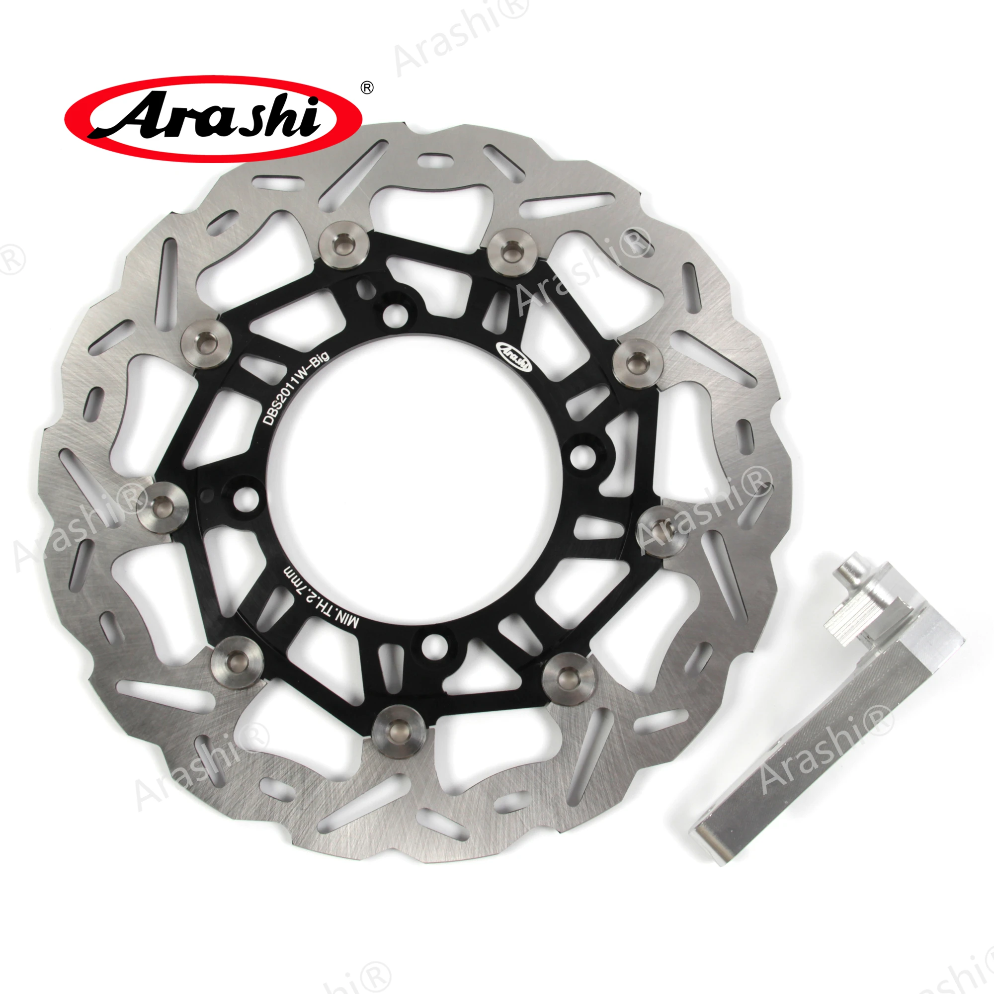 Arashi KX125 KX250 2006-2008 Motorcycle CNC Floating Front Brake Disc Disk Rotors For KAWASAKI KX250F KLX450R KX450F 2007-2021