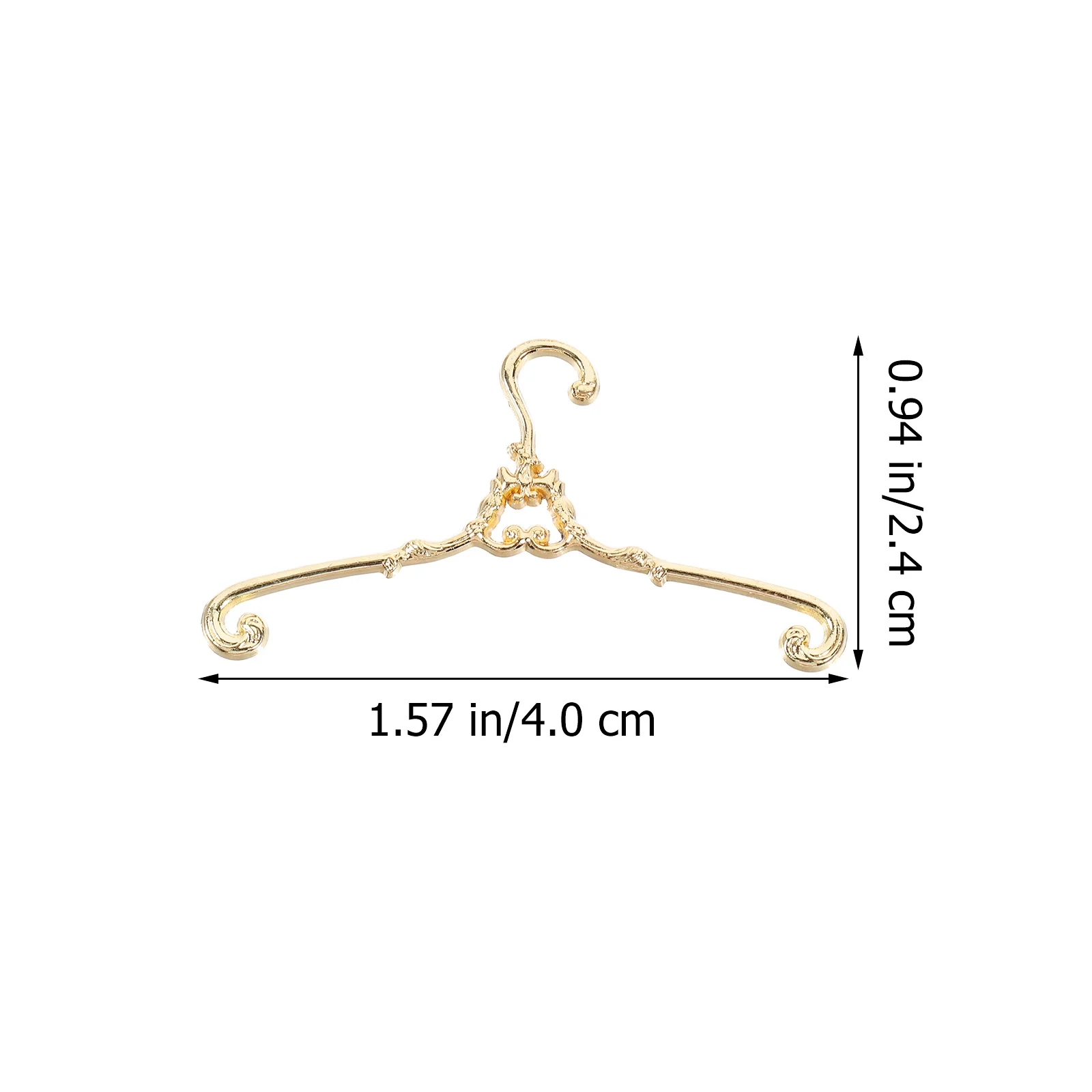 

5Pcs Mini Clothes Hangers Fine Workmanship Iron Material for Closet Wardrobe Small Outfit Hanging Accessories Hangers