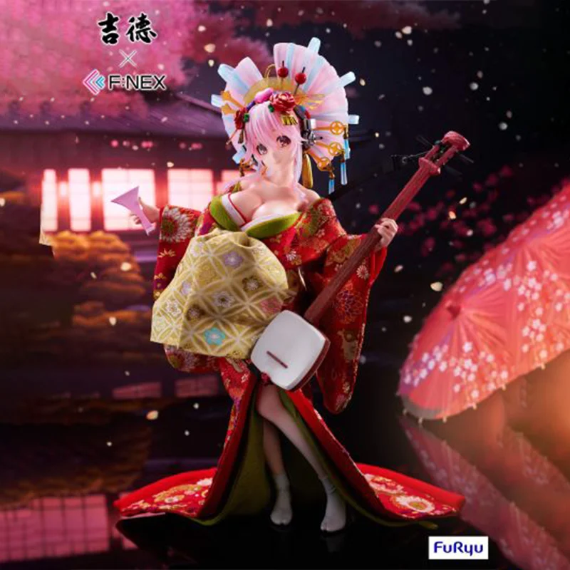 【أصلي 100%】F:NEX in Stock SoniComi (Super Sonico) - Sonico F:Nex - 1/4 - Nihon Ningyou Garage Kit ألعاب هدايا شخصيات الحركة