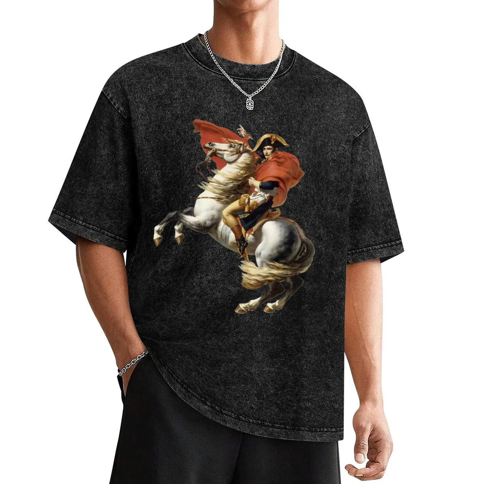 

Napoleon Crossing the Alps T-Shirt anime stuff oversized graphic tee customs design your own graphic t shirts shirts men graphic