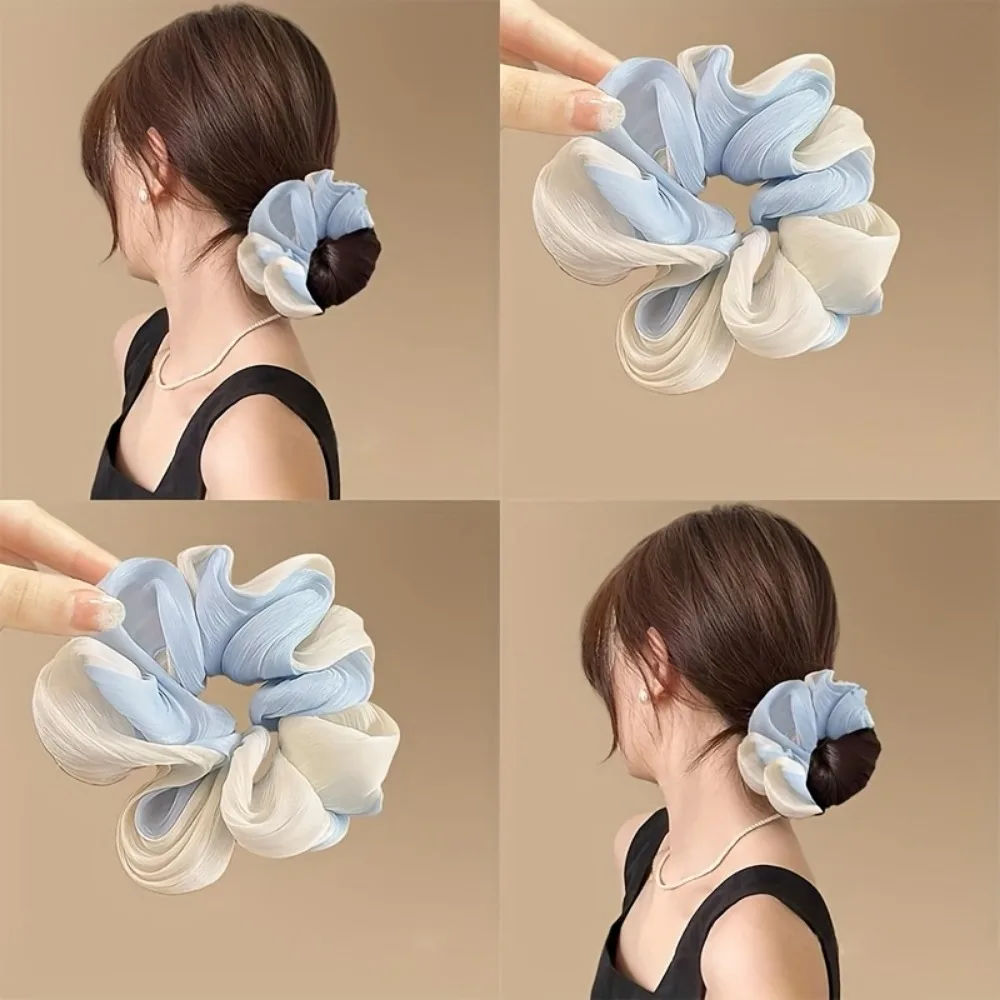 

Летние градиентные сетчатые резинки для волос Ogeen: роскошные шелковые повязки для причесок-пучков и ухода за кожей головы