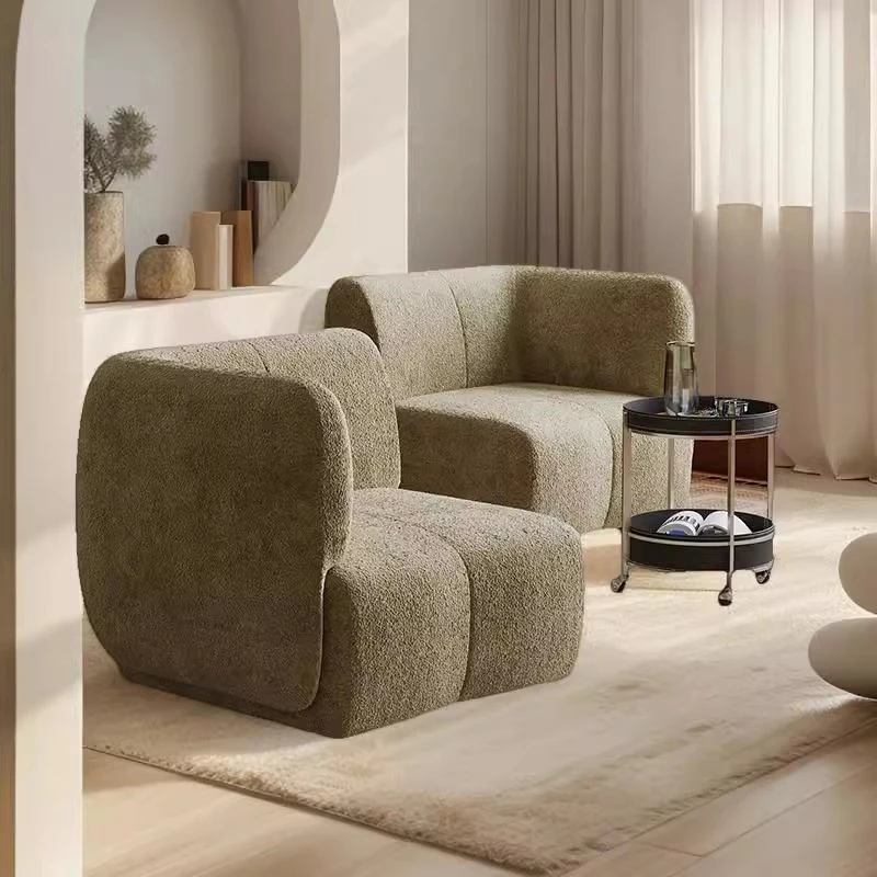Retro style plum module sofa chair free combination lazy removable