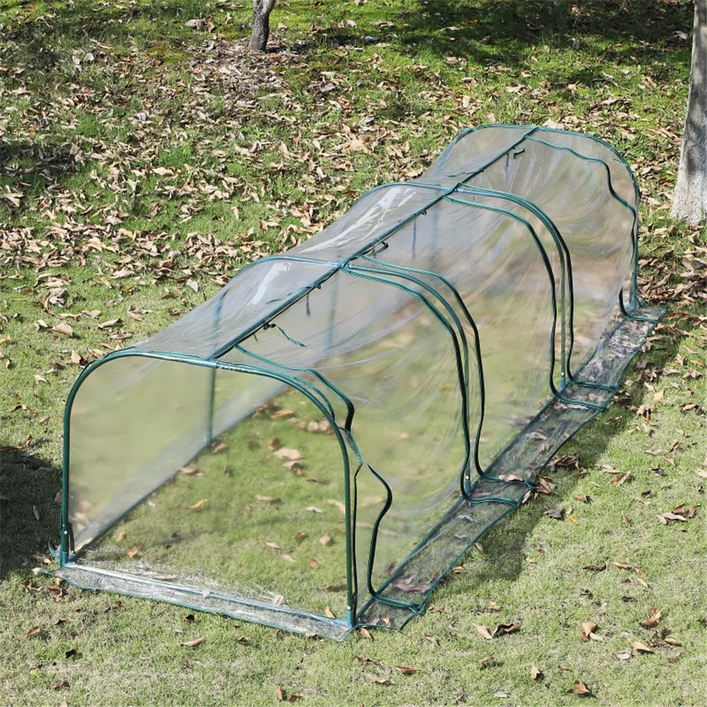 US Stock Mini Greenhouse-PVC Planting Garden Greenhouse for Winter Indoor Outdoor Clear PVC Cover