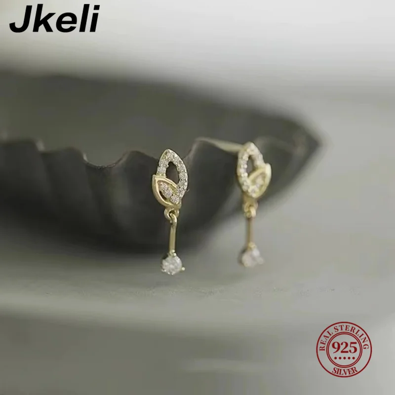 

Jkeli Read100% 925 Sterling Silver Water Drop Shape Earrings for Women Simple Temperament Ins Retro Jewelry Party Birthday Gifts