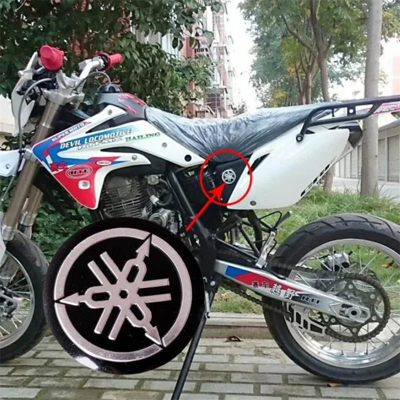 3D Modification Accessories High Quality 5.5cm Round Badge Motorbike Logo For Yamaha Sticker Motorcycle Fuel Tank Decoration