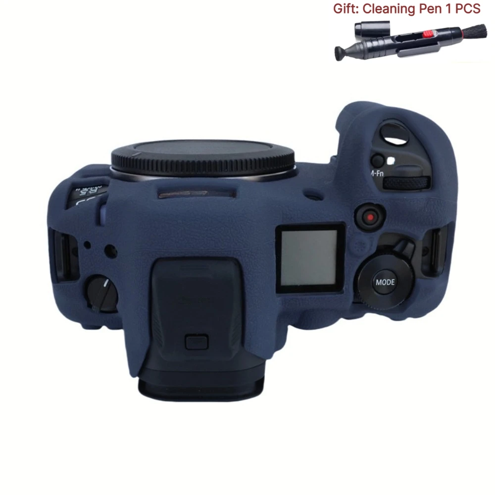 Soft rubber soft case bag，For Canon EOS R5II Micro single camera silicone protective case r52 camera bag +1PCS Free Cleaning Pen