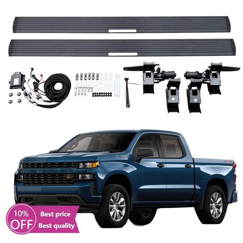 

Cc CarAutomatic Electric Power Side Step Running Board for Chevrolet Silverado Crew Cab 2015-2018 2019+