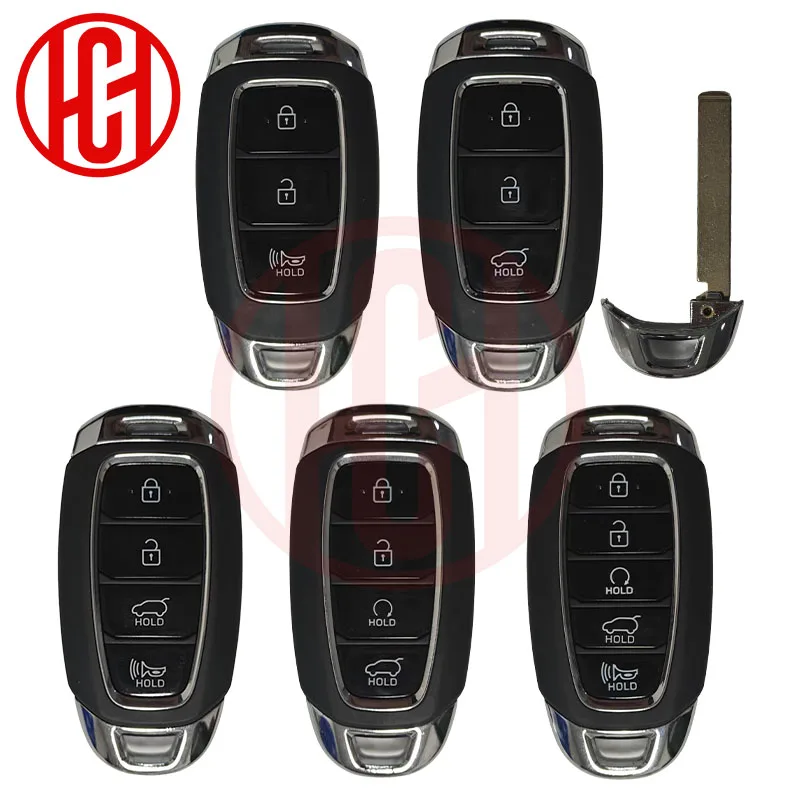 3/4/5 Buttons Remote Key Shell Case Fob  for Hyundai Elantra Tucson I30 Creta IX25 Solaris Kona SantaFe Remote Car Key Shell