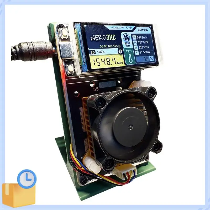 Populaire Nerdaxe Nerdminer Bitaxe 500Gh/S BM1366 ASIC Chip Verticale Mijnwerker Solo Loterij BTC Mijnwerker Loterij Mijnbouw Mijnwerker AU PLUG