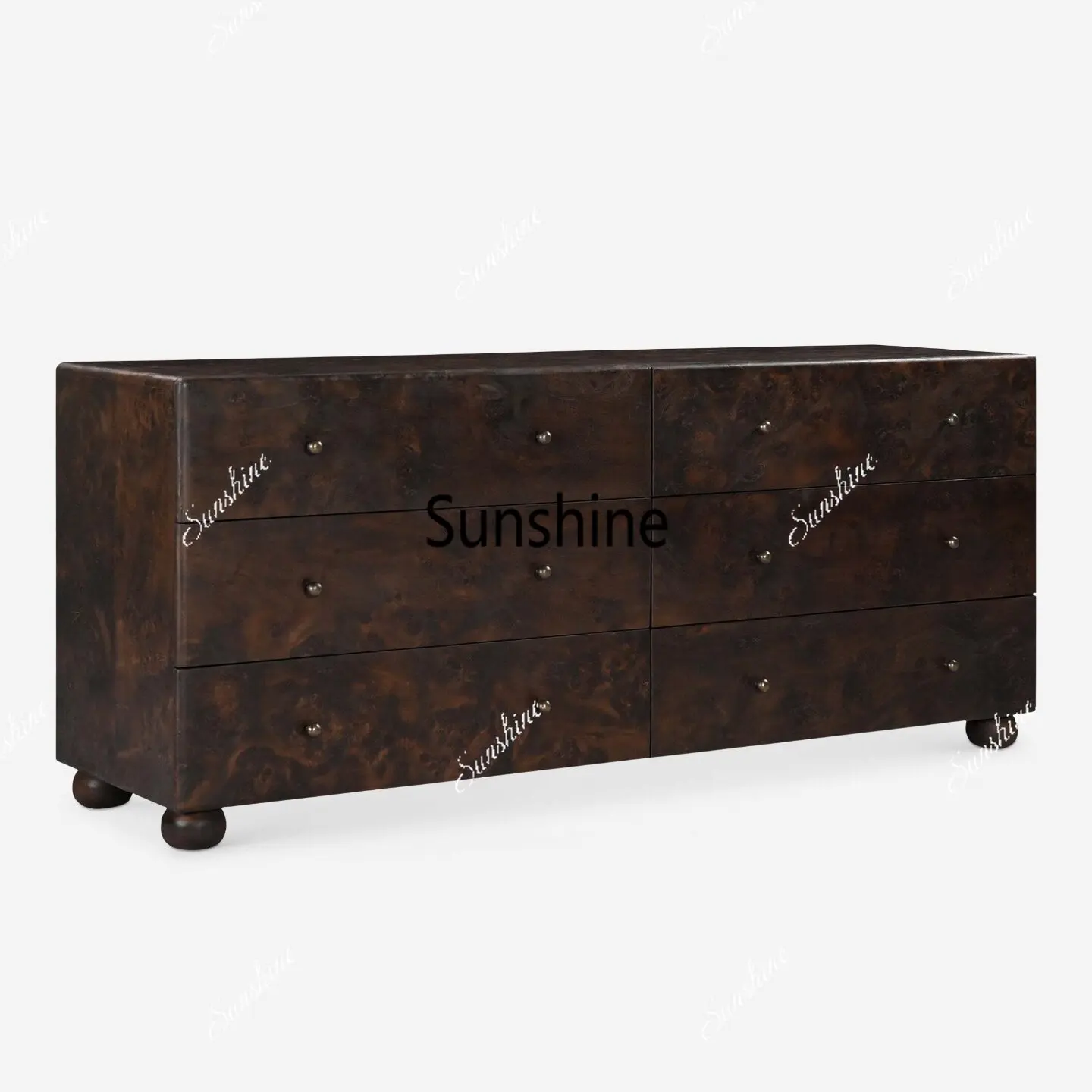 

Medieval solid wood dining side cabinet modern simple living room drawer cabinet