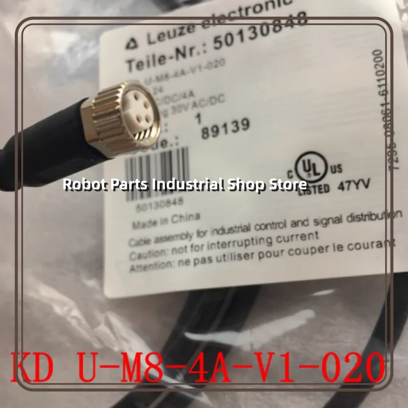 New original Laotai LEUZE cable KD U-M12-5A-V1-020 M12  KD U-M8-4A-V1-020 M8