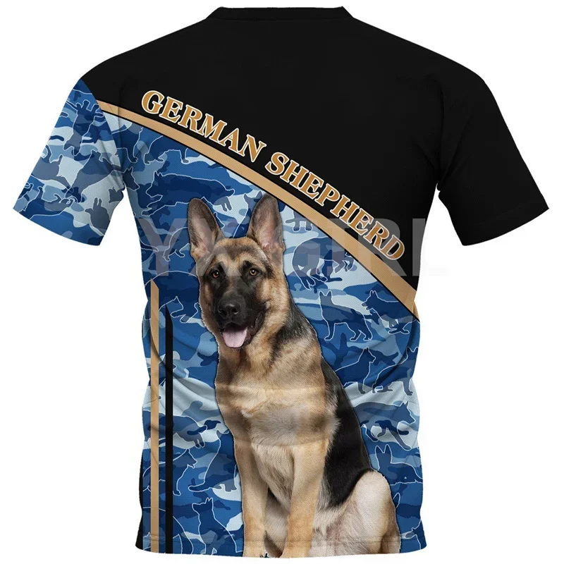 German Shepherd/Beagle/Bloodhound 3D All Over Printed T Shirts Funny Dog Tee Tops shirts Unisex Summer T-Shirts