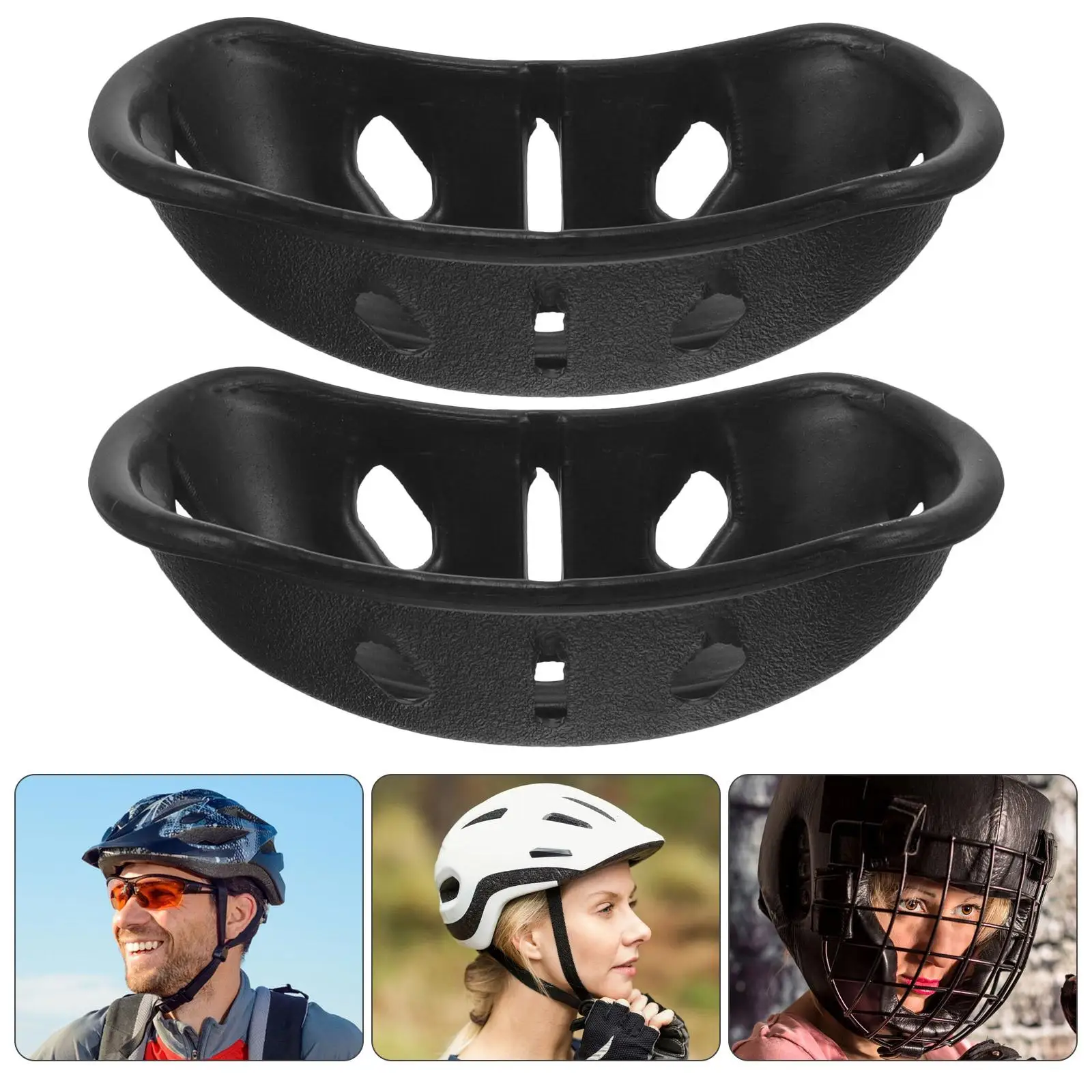 8 ชิ้น Chin Rest กันกระแทกป้องกันฮอกกี้ Pad Universal Hard Filling