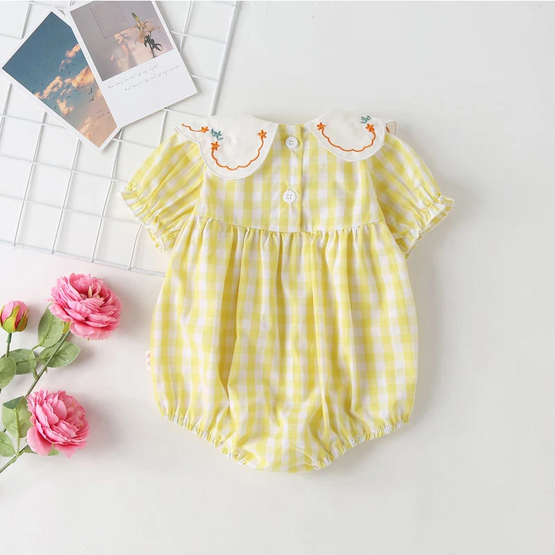 Summer New Baby Bodysuits Cute Baby Onesie Baby clothes New Girls\' Little Short sleeve Dress New Girl Baby printing Baby Onesie