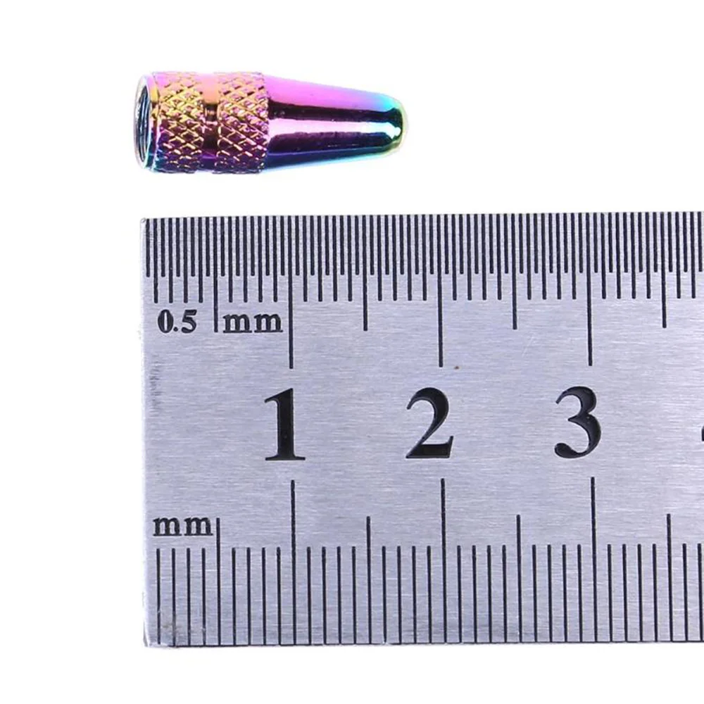 Color Plating 4pcs Road Bike Mountain Bike Aluminium Alloy Tyre Air Caps Cycling Accessories Valve Cap Presta Valves