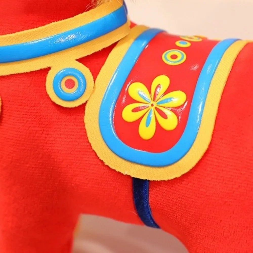 Jouets en peluche cheval doux Kawaii, remplissage en coton PP, Figurine de poney du zodiaque mignon, poupées de mascotte, poupée cheval de dessin animé, décoration Festive