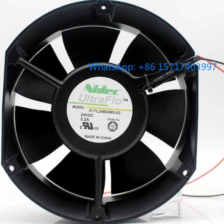 

X17L24BS1M5-09 K01 24V3.8A оригинальный японский вентилятор с алюминиевой рамой NIDEC японский вентилятор