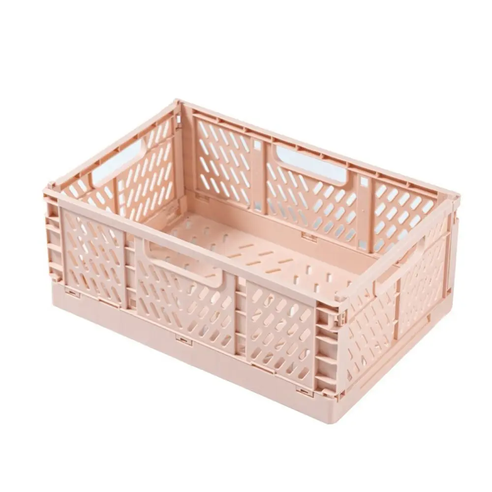 

Space-saving Collapsible Foldable Storage Crate INS Stackable Storage Baskets Durable Colorful Drawer Organizer Case Kitchen