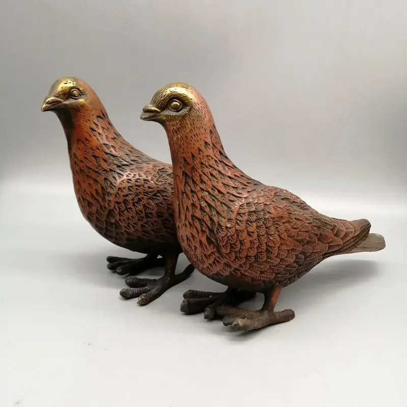 Pure copper pigeon crafts home decoration