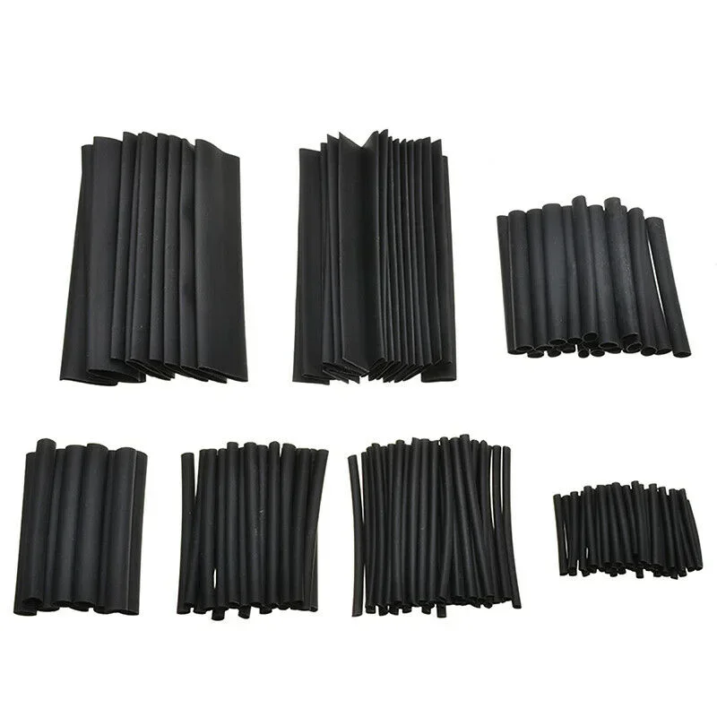 150 قطعة مجموعة أنابيب الانكماش الحراري أكمام عازلة من البولي أوليفين بأحجام متنوعة لإصلاح الأسلاك الكهربائية للسيارات الإلكترونية