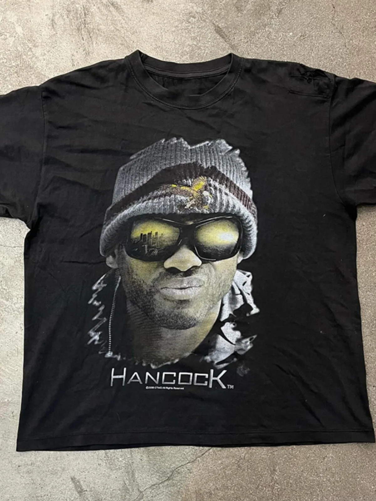 Hancock Movie Hiphop Style Short Sleeve T-Shirt Men's Handsome Hardman Look Cotton Casual Top for Youth Summer Fashion