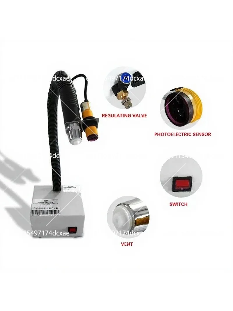 ESD Benchtop Ionizing Air Gun, Auto Infrared Induction Static Eliminator, Dust Removal Tool for Electronic Component Maintenance