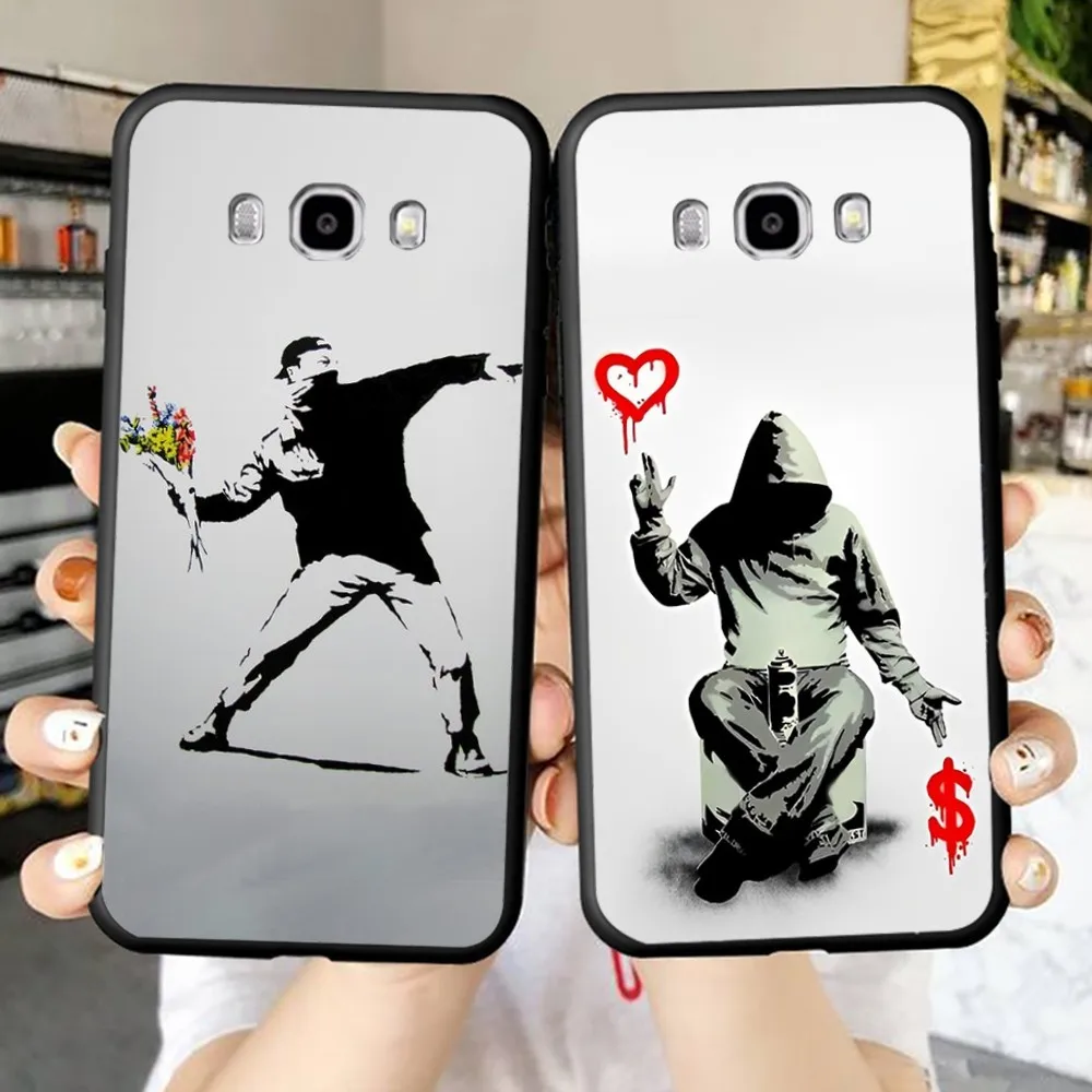 Graffiti Artist Banksy Phone Case For Samsung J 7 Plus 7core J7 Neo J6 Plus Prime J6 J4 J5 Mobile Cover