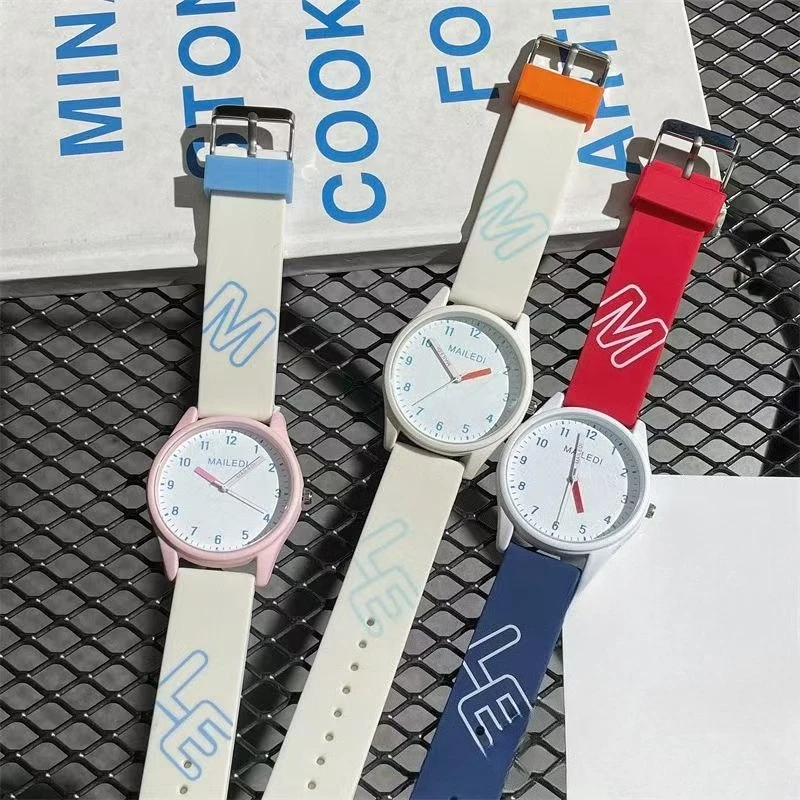 Ladies Quartz Watch 2D Graffiti Fairy Design Creative Harajuku Style for Girls Students